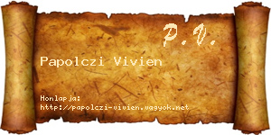 Papolczi Vivien névjegykártya